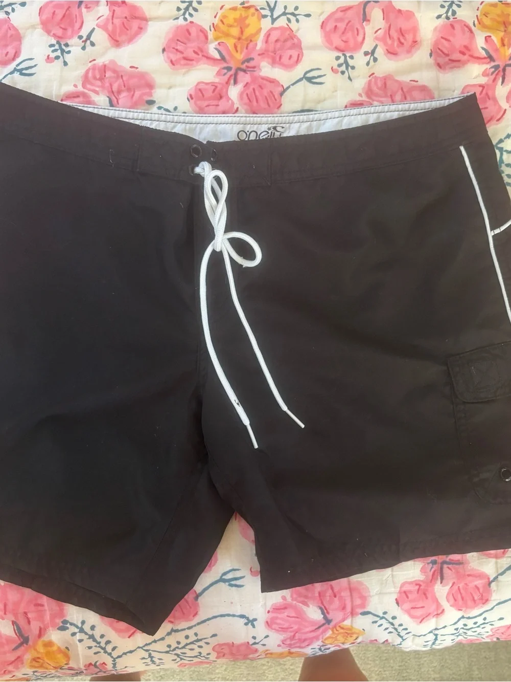 O'Neill Black and White Swim Shorts